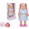 Wiky Eliška chodiaca bábika 41 cm modré šaty - anglické balenie