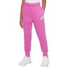 Dievčenské nohavice Nike Sportswear Club French Terry High Waist Pant - Ružový (L)