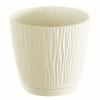 Kvetináč SANDY P s miskou 10,8 cm - farba: krémová (Prosperplast DSY110P-CY728)