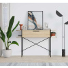 Casarredo Industriální konzolový stolek LUNA, dub / bílá Carrara