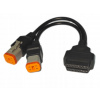 KÁBEL ADAPTÉR HARLEY DAVIDSON 4PIN + 6PIN ADAPTÉR OBD2
