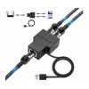 Vysokorýchlostný Rozdzielacz Ethernet 1 na 2, 100 Mbps, pre káble Cat5/5e/6/7/8