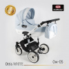 Kočík Adbor Ottis white | Deluxe Baby Farba: Svetlo modra