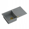 Kuchynská batéria - Gray/Golden Evan 111 Quadron Granite Sink (Kuchynská batéria - Gray/Golden Evan 111 Quadron Granite Sink)