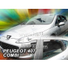 Plexi, ofuky PEUGEOT 407 SW, 4D, 2004 =>, přední + zadní