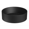 Jika Cubito Pure okrúhle keramické umývadlo na dosku priemer 40 cm Čierna matná H8184207161121
