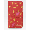 Dámska peňaženka Pierre Cardin z prírodnej kože v červenej farbe Leaf so zámkom a ochranou RFID