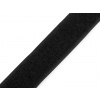 Suchý zips plyš šírka 25 mm čierna 1m