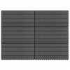 Terasové dlaždice, 6 ks, WPC, 60 x 30 cm, 1,08 m², c