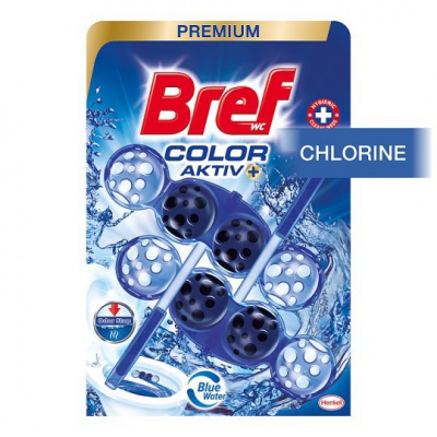 Bref Color Aktiv Chlorine tuhý WC blok 2 x 50 g