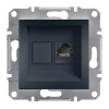 SCHNEIDER Asfora Zásuvka datová RJ45, kat.6 UTP, antracit