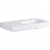 Geberit Citterio - Umývadlo 900x500 mm, otvor na batériu vpravo, bez prepadu, s odkladacou plochou vľavo, s KeraTect, biela 500.549.01.1