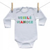 Boodyy Body s dlhým rukávom Veselé Vianoce 68 (3-6 mesiacov)