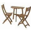 Záhradný nábytok - Ikea Askholmen záhradný nábytok 2 stoličky + tabuľka