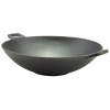Liatinový WOK 37 cm (čínska liatinová panvica Wok pre zdravé varenie)