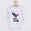 NEW BABY Body s potlačou New Baby Fandím s ocinom