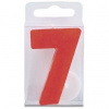 Stadter Svíčka ve tvaru číslice 7 mini červená