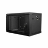 Nástenná 19-racková skriňa Lanberg 6U 600x450 čierna wf01-6406-10b
