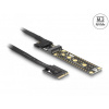 Delock Karta Riser NVMe M.2 Key A+E zástrčková na Key M Slot, s kabelem délky 20 cm 64215