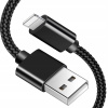 Kábel Nela-Styl USB - Apple Lightning 1 m, čierny