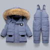 Detská kombinéza - Lyžiarsky oblek 546436 92 Navy modrá, ružová, šedá, viacnásobná (Zimné dieťa teplé bundy 80-110 cm)