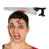 Píla na hlavu zombie – kostým na Halloween, karneval