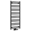 Bruckner ALBRECHT vykurovacie teleso 500x1250 mm, stredové pripojenie, čierna matná SPH 600.114.6