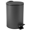 Spirella pedálový odpadkový kôš Adelar, matný sivý, oceľ, 3 l