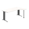 OFFICE PRO s.r.o. HOBIS kancelársky stôl pracovný tvarový, ergo ľavý - FE 1800 L, biela