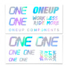 ONE UP Nálepky na riadidlá - OneUp Decal Kit Farba: Oil slick