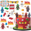 Výtlačok torty Lego Ninjago 22 El + Tabuľka Nápis Oplatok