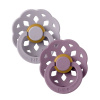 BIBS Okrúhle Boheme cumlíky 2ks Fossil Grey/Mauve 2