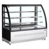 Tefcold Chladiaca vitrína cukrárska čierna - LPD 1500 C Black | TEFCOLD