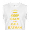 Pánské tričko - Keep calm and call Batman, Barva Bílá, Velikost XS Bezvatriko.cz 108214