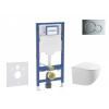 GEBERIT - Duofix Set předstěnové instalace, klozetu Gaia a sedátka softclose, tlačítko Sigma01, lesklý chrom SANI11CA1126B
