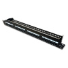 DATACOM Patch panel 19'' UTP 24 port CAT6 DUAL 1U BK (4x6p) VL 3092