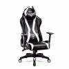 Herné kreslo Diablo Chairs X-Horn 2.0, biela ekokoža (Herná stolička Diablo X-Horn 2.0 Normal Size, čierna a biela)
