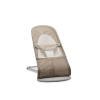 Babybjorn lehátko Soft Grey Beige/White mesh, světle šedá konstrukce