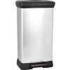 Kôš Curver® PEDAL BIN, 50L, 29x39x73 cm, čierny/strieborný, na odpadky
