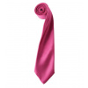 Premier Workwear Pánska saténová kravata PR750 Hot Pink -ca. Pantone 214c 144 x 8,5 cm