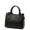 Malá čierna talianska kožená kabelka do ruky G35198
