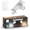 Philips Hue 8720169320475 LED bodové stropné svietidlo Runner | 2x4,2W GU10 | 3x400lm | 2200-6500K