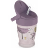 Lovi hrnček so slamkou Lovely Girl - Junior, 12m +, ružový / bordo, 250ml Lovi