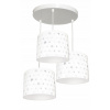 Stropná lampa Jasniemno.pl Stars 3ZK E27 biela (Závesná lampa 3 biele zrná - môžete LED diódu)