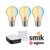 PAULMANN Štartovacia sada Zigbee 3.0 LED žiarovka Filament E27 meniteľná biela