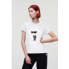 TRIČKO KARL LAGERFELD IKONIK 2.0 KARL T-SHIRT WHITE