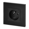 Chytrá zásuvka s TUYA ORNO OR-SH-17205/B Smart Home, čierna pod omietku