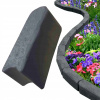 Záhradný obrubník plast 30 cm x 12 cm sivý