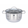 Hrniec, kastrol - 3L nerez hrniec s indukciou veko 20cm (Hrniec, kastrol - 3L nerez hrniec s indukciou veko 20cm)