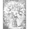 ZUTY Bodkovanie - KYTICA S TRVALKAMI Rámovanie: vypnuté plátno na rám, Rozmer: 40x50 cm